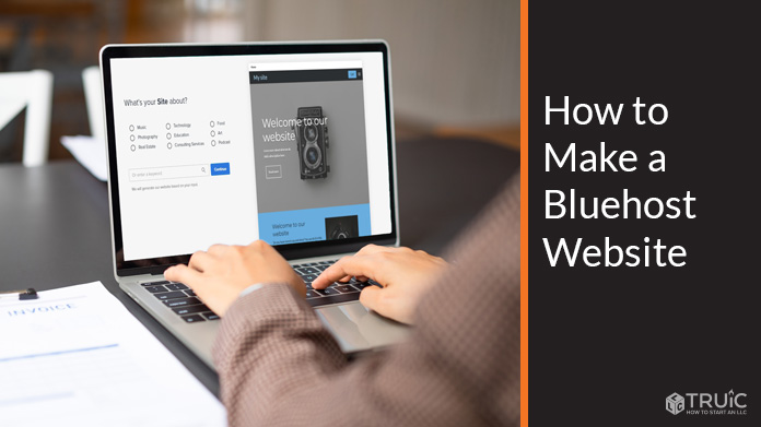 How to make a Bluehost website example.