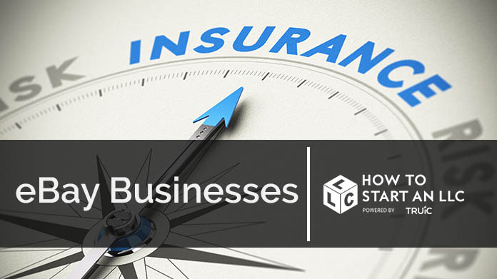 Compass needle pointing towards blue insurance logo