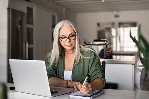 A woman learning how to pay herself from an LLC