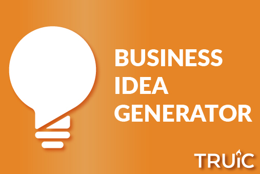 Graphic with an orange background and white light bulb on it with the word "Idea" inside the lightbulb.