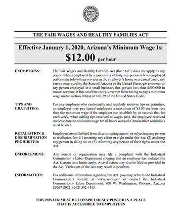 Arizona Labor Law Posters How To Start An Llc