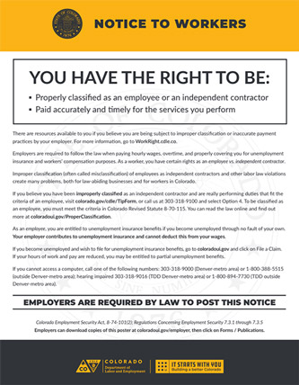 Colorado Labor Law Posters How To Start An Llc