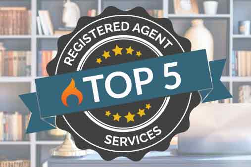 Badge declaring 'Top 5 registered Agent Services'