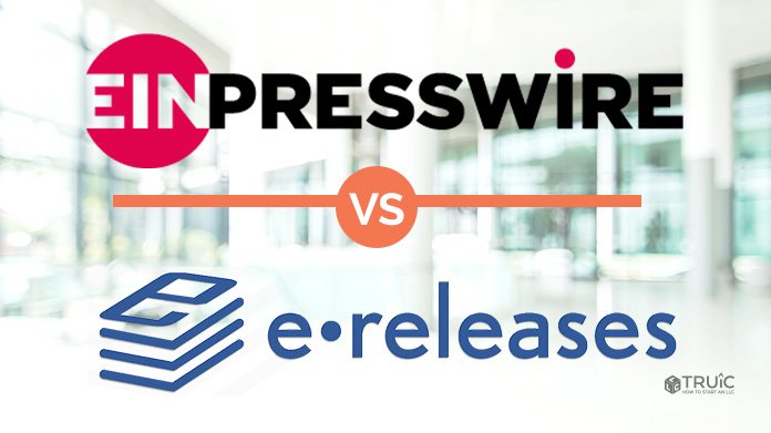EIN Presswire logo versus eReleases logo.
